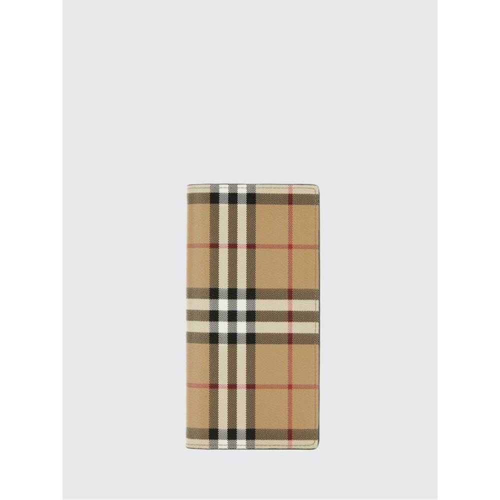Burberry Men Burberry Vintage Check Coated Cotton Continental Wallet